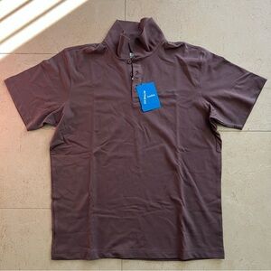 Columbia Wingard II Solid Pique Polo Short Sleeve Shirt Purple Size Medium